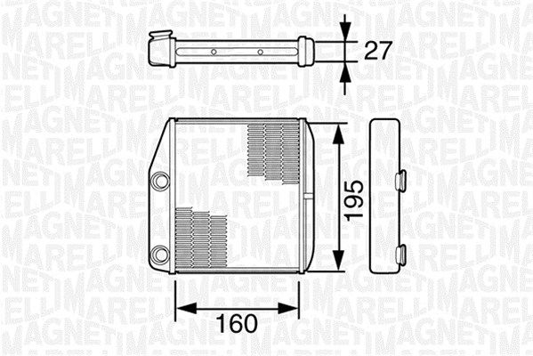 MAGNETI MARELLI Lämmityslaitteen kenno 350218227000